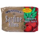 Brunswick sardines fillet tomato & basil 106G