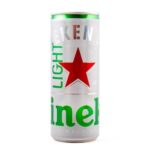 Heineken light beer can 250 ml