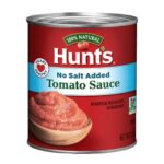Hunts Tomatoes sauce no salt 8G