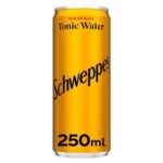 Schweppes tonic water 250ml can